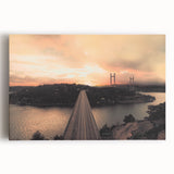 Black and white photograph of a serene Swedish landscape on large stretched canvas, suitable for kitchen wall art.