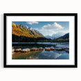 Extra large canvas featuring abstract art prints of a colorful Swiss landscape, ideal for living room decor.