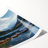 Extra large wall art featuring line art flowers in black on a white background, ideal for large living room decor.