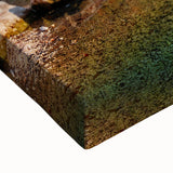 Large art of a Swiss landscape in black and white on stretched canvas, suitable for bedroom ambiance.