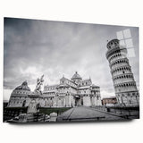 Large abstract wall art of the Vatican scenery in muted earth tones on acrylic glass, ideal for bedroom or dining room decor.