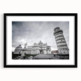Abstract art print of colorful Vatican scenery in muted shades on textured canvas, ideal for large living room walls.