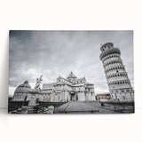Black and white stretched canvas of the Vatican scenery, ideal for kitchen wall art or bedroom ambiance.