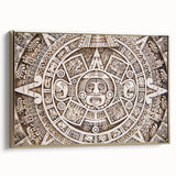 Framed canvas featuring a vintage-style landscape painting of Cancun with a black and gold color scheme.