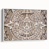 Vintage poster art of Cancun scenery on framed canvas, featuring vibrant colors, ideal for living room decor.