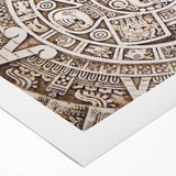 Art deco poster of Cancun scenery in pastel shades on rolled canvas, ideal for dining room wall art.