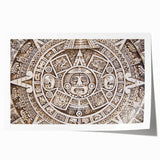 Extra large rolled print of Cancun scenery with vibrant floral elements, ideal for dining room wall art.