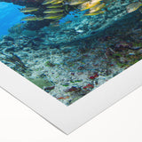 Art deco poster of Quintana Roo scenery in pastel shades on rolled canvas, suitable for dining room wall art.