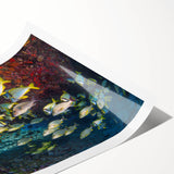 Extra large rolled print of line art flowers in muted earth tones, ideal for large living room wall art.