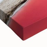 Black and white landscape art painting of Yucatán scenery on large stretched canvas, ideal for bedroom wall decor.