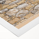 Art deco poster of Dubai skyline in muted gold and blue tones on rolled canvas, suitable for dining room wall art.