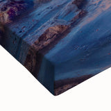 Black and white landscape art painting of Tel Aviv on stretched canvas, ideal for bedroom wall decor.