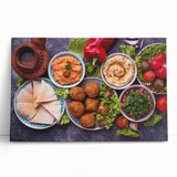 Black and white stretched canvas of Middle Eastern scenery, ideal for kitchen wall art or bedroom ambiance.