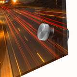 Large abstract wall art of a Middle Eastern Oman scenery in muted earth tones on acrylic glass, ideal for dining room art.