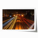 Extra large rolled print depicting a serene Middle Eastern landscape in muted earth tones, ideal for art wall dining room.