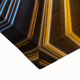 Large art of a black and white Oman landscape on stretched canvas, suitable for bedroom wall decor.