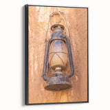 Black and white framed canvas of a vintage-style Saudi Arabian landscape, ideal for bedroom decor.