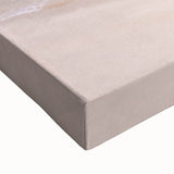 Black and white stretched canvas featuring the Abu Dhabi skyline, ideal for bedroom wall art.