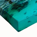 Large art of a black and white Tahitian landscape on stretched canvas, ideal for bedroom wall decor.