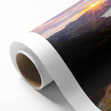 Art Deco poster of Canterbury, New Zealand scenery on rolled canvas, featuring pastel shades, ideal for nursery wall art.