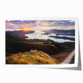 Extra large rolled print of a Canterbury, New Zealand scenery with vibrant green and blue tones.