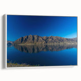 Vintage poster art of Otago, New Zealand scenery on extra large framed canvas.