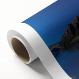 Art deco poster of Otago, New Zealand scenery on rolled canvas, with muted earth tones, ideal for nursery wall art.