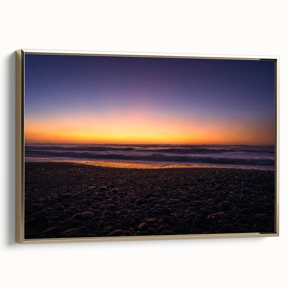Framed canvas featuring a vintage-style black landscape painting of New Zealand's West Coast, ideal for bedroom wall art.