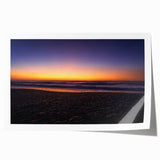 Scenic New Zealand West Coast landscape on rolled print, featuring muted earth tones, ideal for dining room wall art.