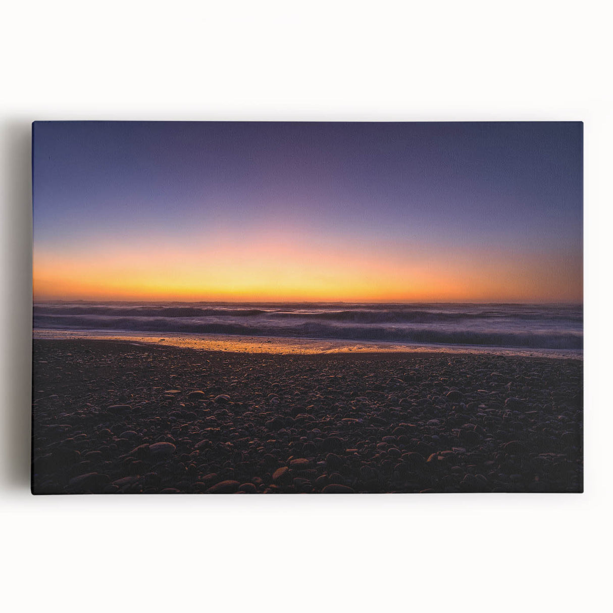 Black and white photograph of New Zealand's West Coast on large stretched canvas, suitable for kitchen wall art.