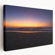 Large stretched canvas depicting a serene New Zealand West Coast landscape, in soft blue and green hues.
