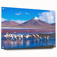 Acrylic glass print of a Bolivian landscape in muted earth tones, suitable for bedroom or dining room decor.