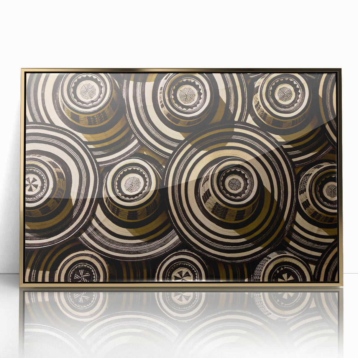Framed acrylic print of a Colombian landscape in pastel shades, ideal for modern art wall decor.