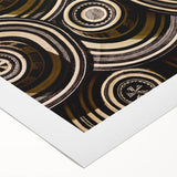 Art deco poster featuring a vivid depiction of a Colombian landscape on rolled canvas, suitable for dining room decor.