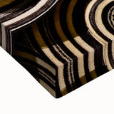 Large art of a black and white Colombian landscape on stretched canvas, suitable for bedroom decor.