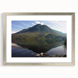 Textured abstract art print depicting a vibrant Ecuadorian landscape on a silver-framed mat, ideal for bedroom art.