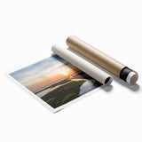 Extra large rolled print of Alabama scenery with vibrant floral elements.