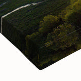 Large black and white landscape art painting of Alabama scenery on stretched canvas, ideal for bedroom wall decor.