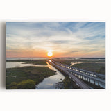 Black and white stretched canvas featuring an expansive Alabama landscape, ideal for kitchen wall art.
