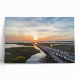 Black and white stretched canvas featuring a panoramic Alabama landscape, ideal for kitchen wall art or bedroom ambiance.