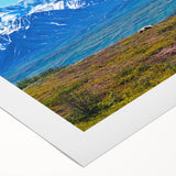 Art deco poster of Denali landscape in Alaska on rolled canvas, featuring muted earth tones, ideal for dining room wall art.