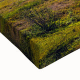 Black and white landscape art painting of Denali, Alaska on stretched canvas, suitable for bedroom wall decor.