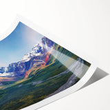 Extra large wall art featuring line art flowers on a canvas, in muted earth tones, ideal for large living room decor.