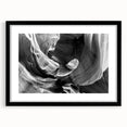 Extra large framed wall art depicting a colorful abstract interpretation of Antelope Canyon in Arizona.