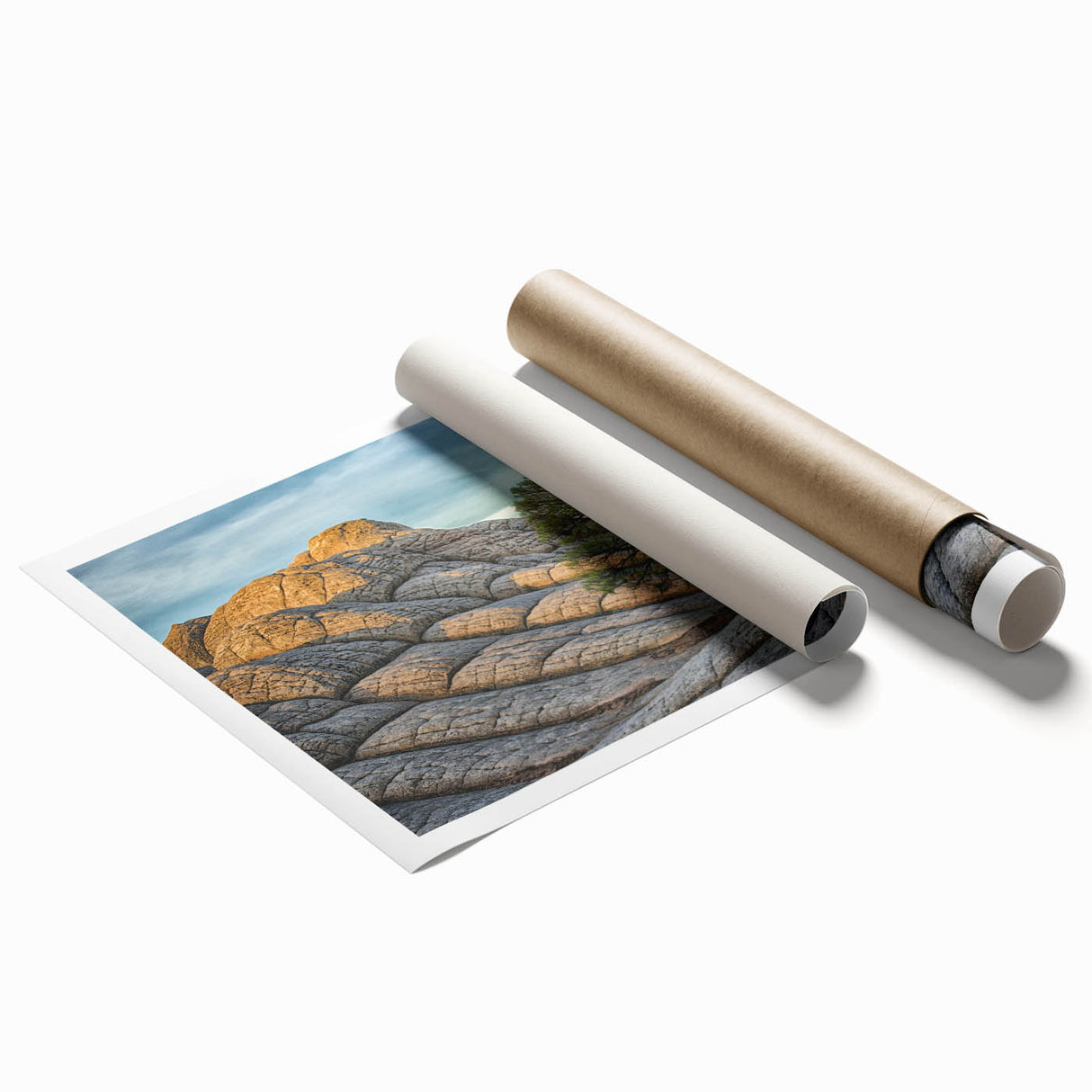Extra large rolled print of Coyote Buttes in Arizona featuring earthy red and orange tones.
