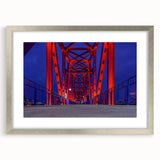 Textured abstract art print of Arkansas scenery, featuring muted earth tones on a framed silver mat, ideal for bedroom art.