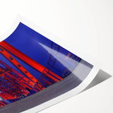 Extra large wall art featuring line art flowers in subtle shades on a rolled print, suitable for large living room decor.