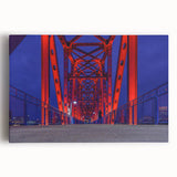 Black and white photograph of Arkansas scenery on large stretched canvas, suitable as kitchen wall art.