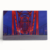 Black and white photo of Arkansas scenery on large stretched canvas, ideal for kitchen or bedroom wall art.