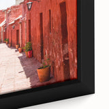 Black wall art featuring a textured scene of Catalina, California on a large framed canvas, with vibrant colorful accents.